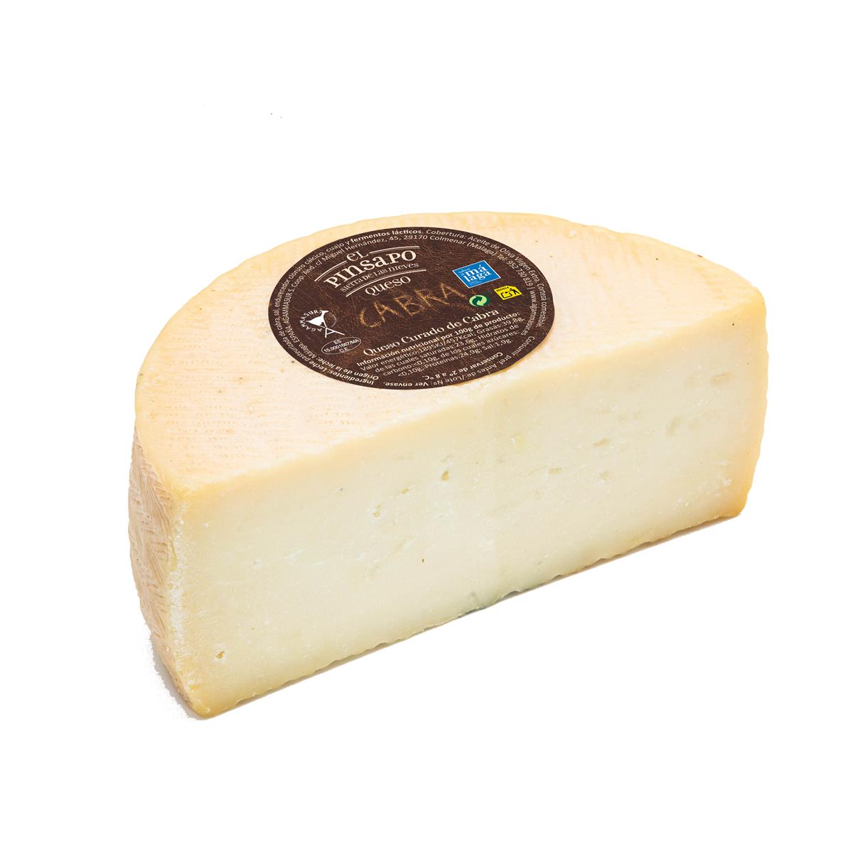 Queso Curado de Cabra El Pinsapo-Sierra de las Nieves 1300 g aprox