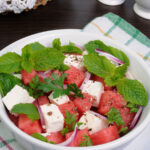 receta de ensalada de sandia con queso fresco de cabra